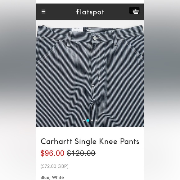 Carhartt Single Knee Striped Pants - Picture 2 of 12